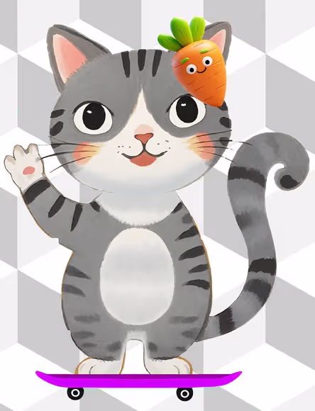 灰猫灰毛球Cecilia的图片